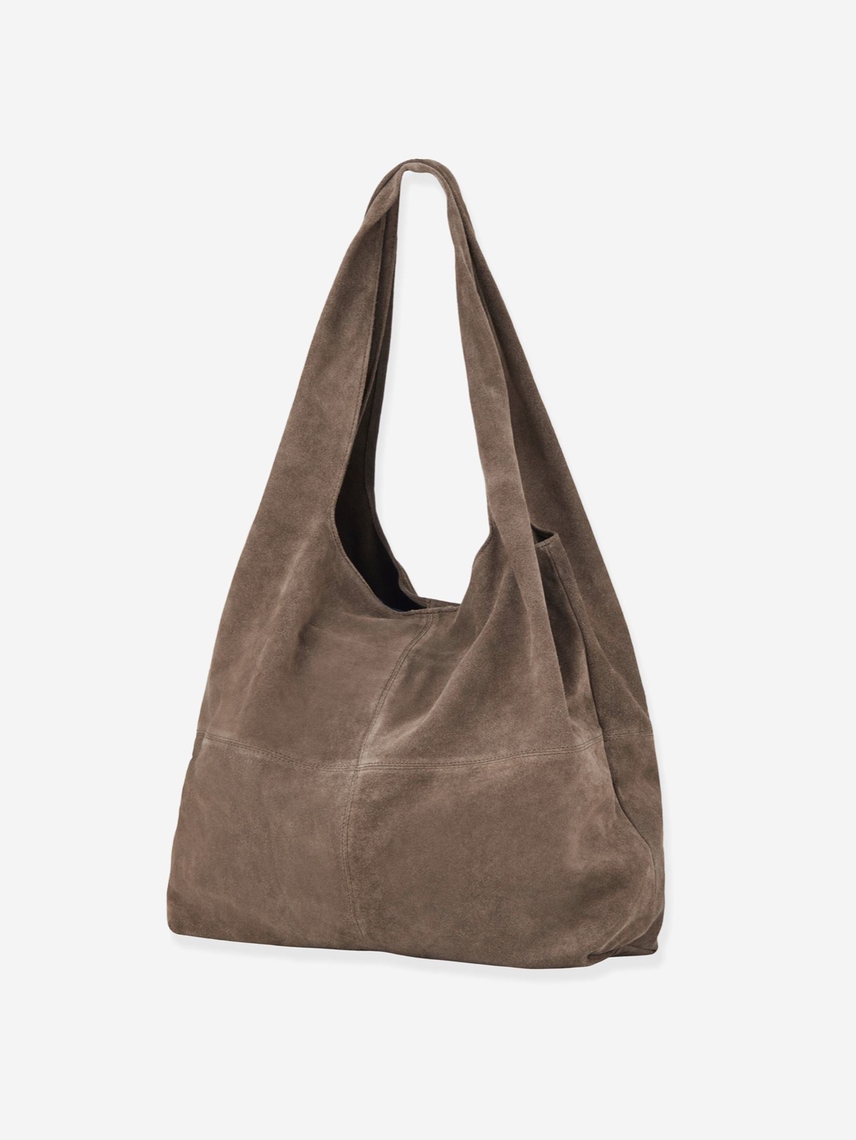 Sac shopper Dalliea en daim brun clair de Becksöndergaard, grande anse portée épaule